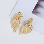 FLDZ  2018 New Fashion Curve Twisted Geometric Stud Earrings