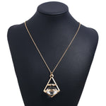 FLDZ  2018 new fashion style crystal pendant metal necklace