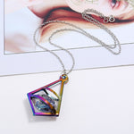 FLDZ  2018 new fashion style crystal pendant metal necklace