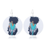 FLDZ 2019 classic retro girl oil painting earrings