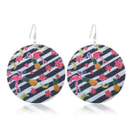 FLDZ 2019 classic retro girl oil painting earrings