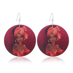 FLDZ 2019 classic retro girl oil painting earrings
