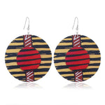 FLDZ 2019 classic retro girl oil painting earrings