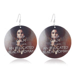 FLDZ 2019 classic retro girl oil painting earrings