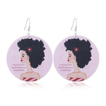 FLDZ 2019 classic retro girl oil painting earrings
