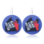 FLDZ 2019 classic retro girl oil painting earrings