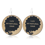 FLDZ 2019 classic retro girl oil painting earrings