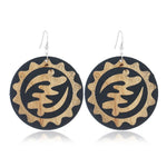 FLDZ 2019 classic retro girl oil painting earrings