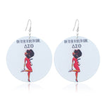 FLDZ 2019 classic retro girl oil painting earrings