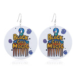 FLDZ 2019 classic retro girl oil painting earrings