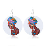 FLDZ 2019 classic retro girl oil painting earrings