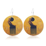 FLDZ 2019 classic retro girl oil painting earrings