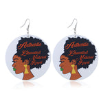 FLDZ 2019 classic retro girl oil painting earrings