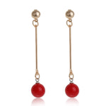 FLDZ 2019 Pearl Pendant Metal Drop Earring
