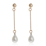 FLDZ 2019 Pearl Pendant Metal Drop Earring