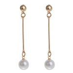 FLDZ 2019 Pearl Pendant Metal Drop Earring