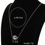 FLDZ Summer Fashion Jewelry Pearl Shell Pendant Metal Necklace