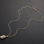FLDZ Summer Fashion Jewelry Pearl Shell Pendant Metal Necklace