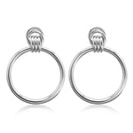 FLDZ New Indented Gold Silver Stud Earring