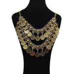 FLDZ Retro Silver Rhinestone Shape Decoration Necklace
