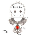 FLDZ Retro Silver Decoration Necklace
