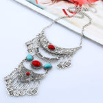 FLDZ Retro Silver Bird Shape Decoration Necklace