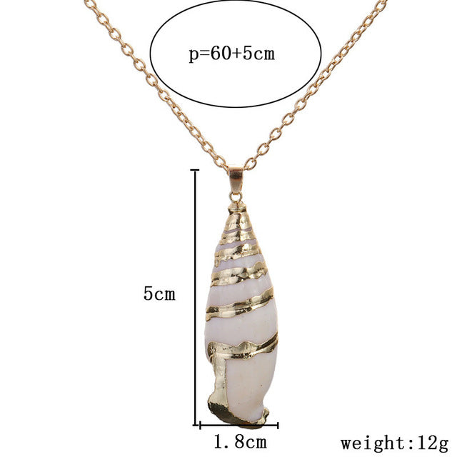 FLDZ Summer Fashion Jewelry Shell Rope Necklace