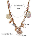 FLDZ Summer Fashion Jewelry Shell Rope Necklace