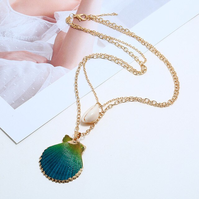 FLDZ Summer Fashion Jewelry Shell Rope Necklace