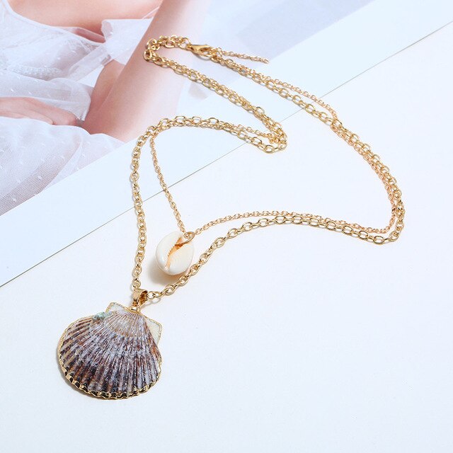 FLDZ Summer Fashion Jewelry Shell Rope Necklace