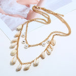 FLDZ Summer Fashion Jewelry Shell Rope Necklace