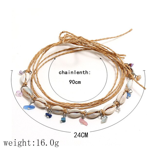 FLDZ Summer Fashion Jewelry Shell Rope Necklace