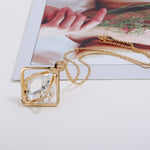 FLDZ 2018 new popular crystal pendant high quality metal necklace