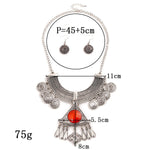 FLDZ Retro Gold Crystal decoration Necklace