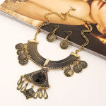 FLDZ Retro Gold Crystal decoration Necklace