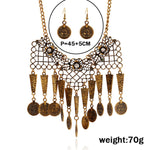 FLDZ Retro Gold Crystal decoration Necklace