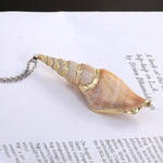 FLDZ New Shell Pendant Metal Rope Necklace