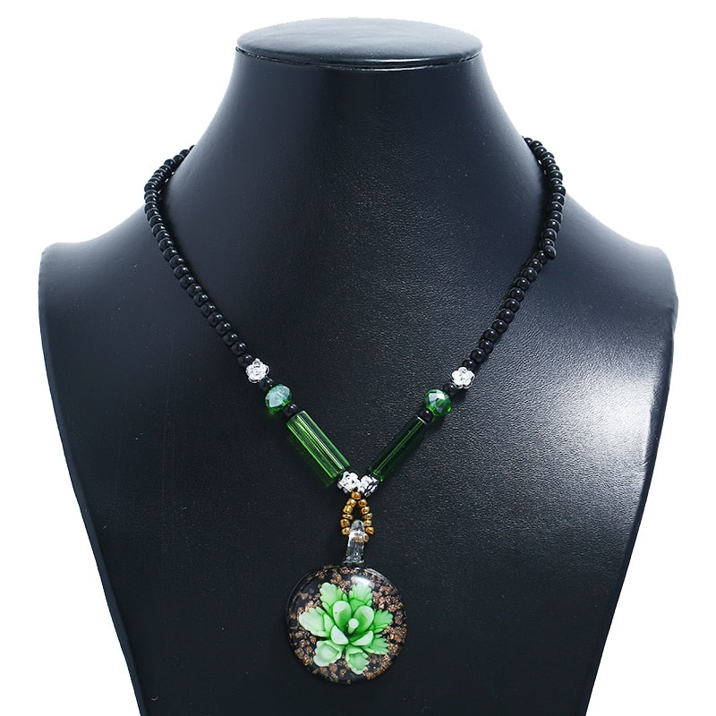 FLDZ Hot sale Crystal Flower Pendant Necklace