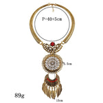 FLDZ Brand New Design Female Retro Silver Necklace