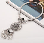 FLDZ Brand New Design Female Retro Silver Necklace