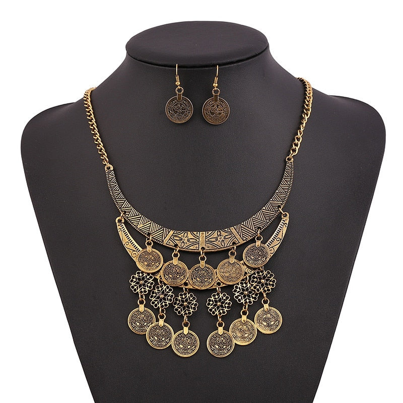FLDZ Retro Gold Necklace For Women Fashion Jewelry