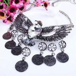 FLDZ Retro Silver butterfly Shape Decoration Necklace