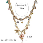 FLDZ Pendant Metal Gold Chain Necklace