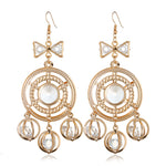 FLDZ 2018 New Charm Rhinestone Hanging Drop Earrings