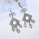 FLDZ 2018 New Rhinestone Geometric Hanging Drop Earrings