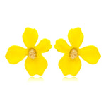 Fashion Forest system Metal Petal Earrings