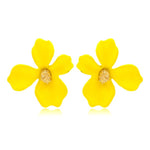 Fashion Forest system Metal Petal Earrings