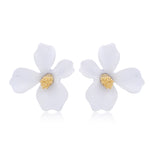Fashion Forest system Metal Petal Earrings