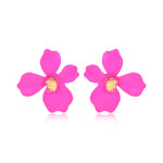 Fashion Forest system Metal Petal Earrings