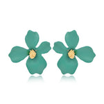 Fashion Forest system Metal Petal Earrings